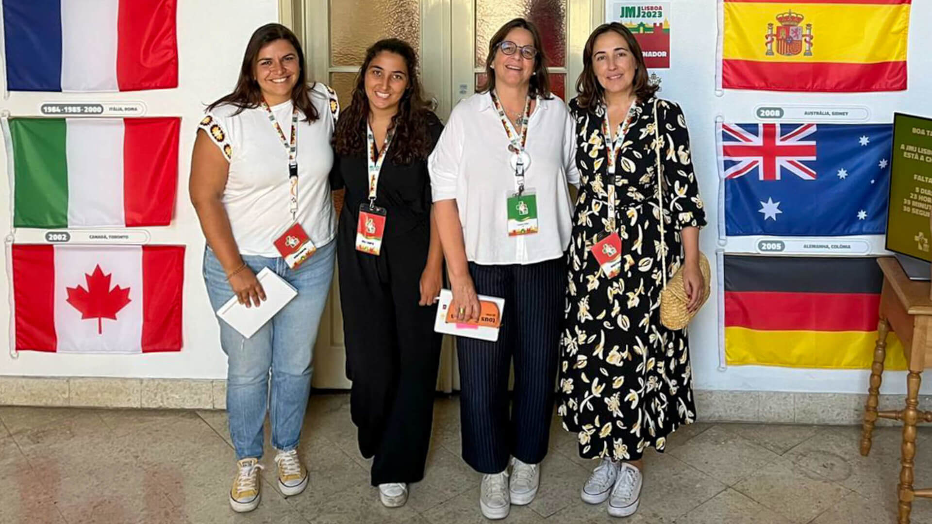 Visita à sede das jornadas mundiais da juventude por parte de elementos da equipa da valor t